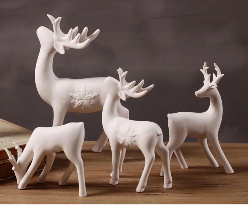 北欧風装飾品置物置物樹脂で鹿の頭を模した置物83