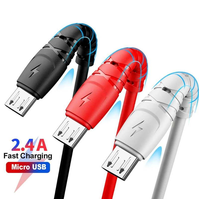TPE Micro USB кабель быстрой зарядки для xiaomi redmi Android передачи данных мобильного