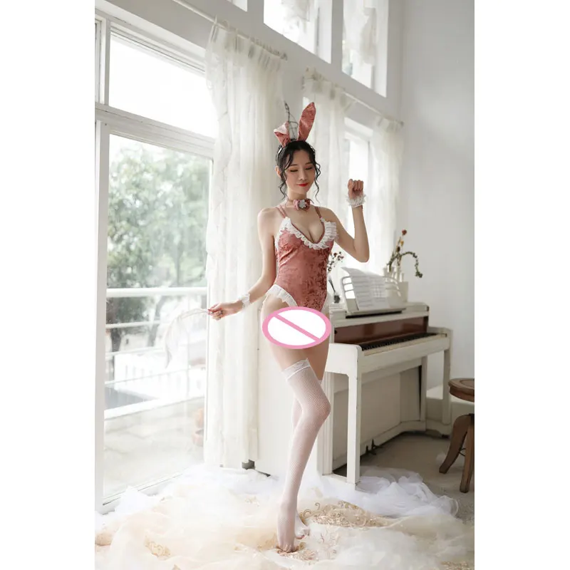 Bunny Girl Erotic Costumes for Adults Women Role Play Bunny Girl Uniform Outfit Sexy Erotic Cosplay Lingerie Underwear