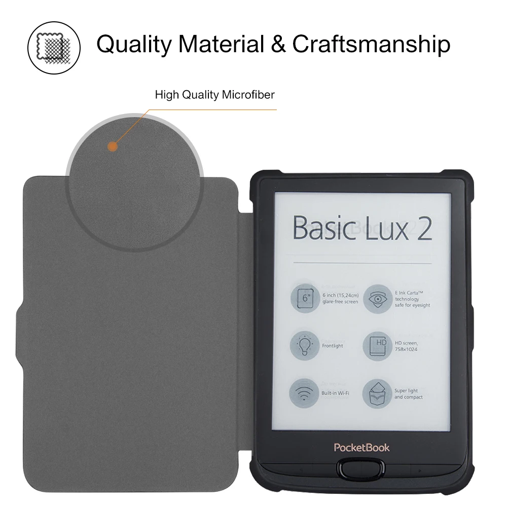Чехол для электронной книги Pocketbook 616/627/632 Basic Lux 2/touch Lux/touch HD 3|Чехлы планшетов и