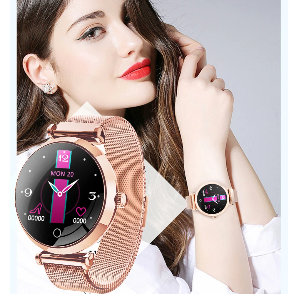 Для женщин модные часы Smart watch монитор сердечного ритма, с экраном сердцебиения, умные часы, Для мужчин умные часы Фитнес часы-браслет