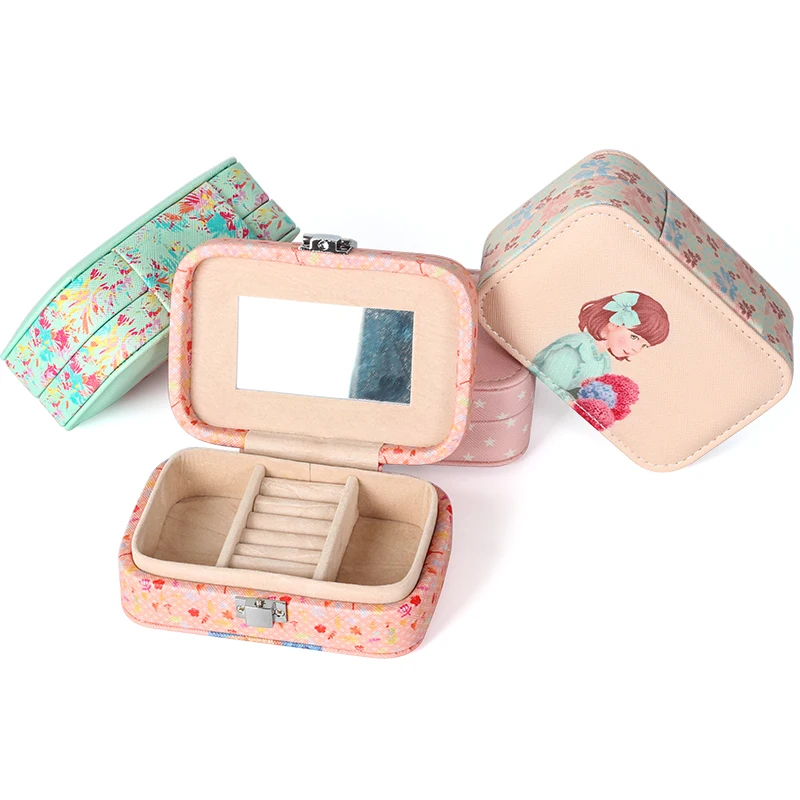 10PCS New Girl Jewelry Storage Box Ring Earring Bracelet Cute Pattern Packaging Box For Birthday Gift Box