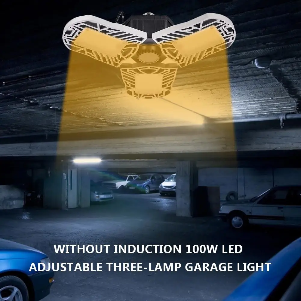 100 Вт E27 деформируемый светодиодный светильник для гаража E26 потолочный светильник заводской склад промышленный 10000лм IP65 горная лампа высокий залив светильник ing