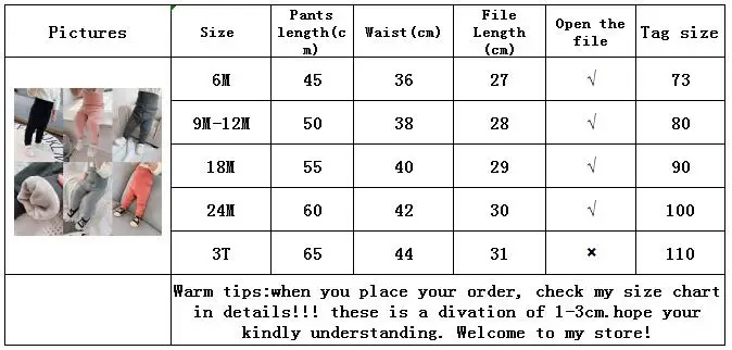 New Winter High waist Big PP Baby Full Length Pants with fur Cotton Toddler Leggings Pants Newborn Casual Trousers Loose Pants