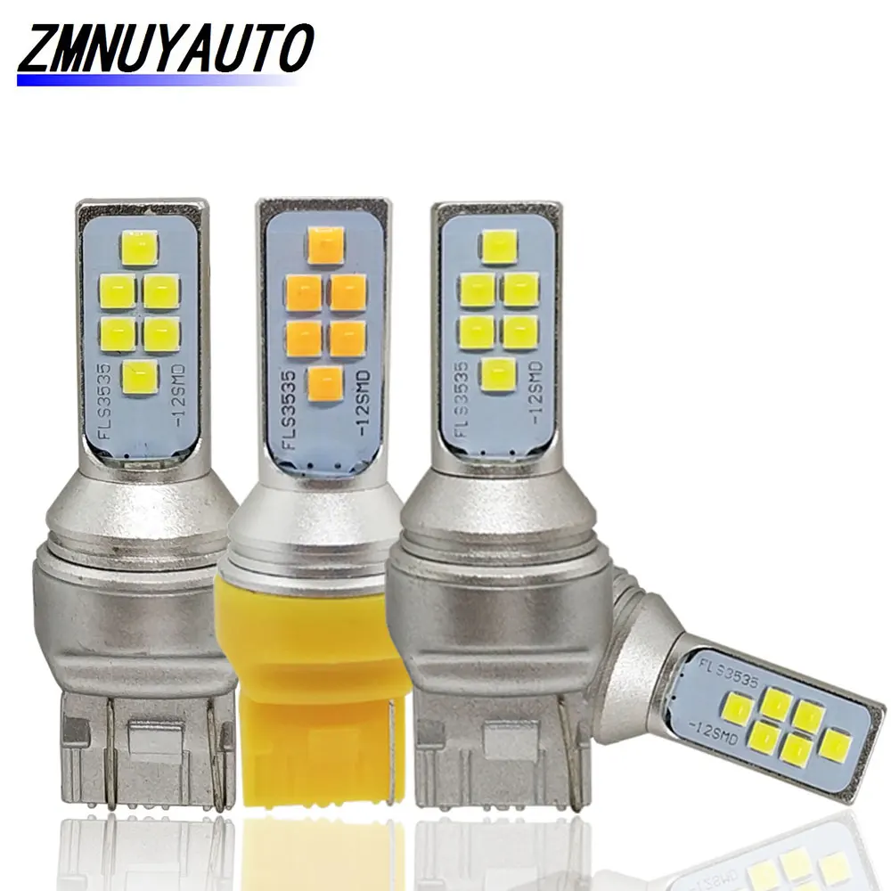 2 шт. автомобисветильник светодиодные лампы T20 7440 7443 W21W W21/5W 12SMD 3535 12 В | Автомобили и