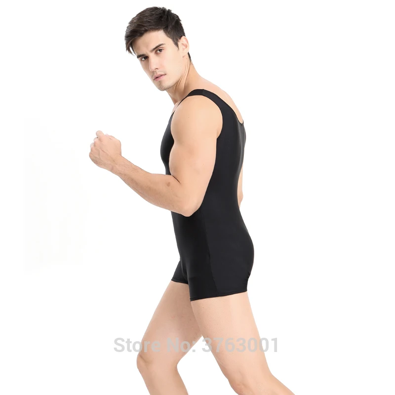 Man\'s Bumps Fitness Jumpsuit Weightlifting Clothes Nylon Biketard Dance Leotard Dancewear Gymnastics suit Large size Vest