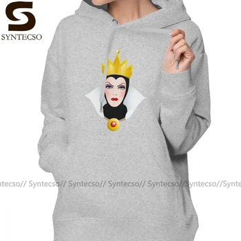 

Queen Hoodie Evil Queen Hoodies XL Grey Hoodies Women Printed Cotton Kawaii Long Sleeve Streetwear Pullover Hoodie