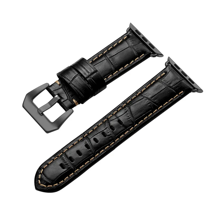 Ремешок для наручных часов Apple Watch, версии 4 полосным 44 мм 40 мм, из натуральной кожи, сменный ремешок на запястье для наручных часов iWatch 1/2/3 38 мм 42 мм высокого качества Роскошный магнитный браслет