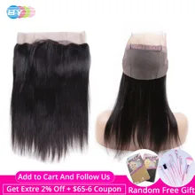 360 кружева фронтальный заказ с сеткой с волосами младенца прямые волосы HD Кружева Фронтальная бразильские волосы remy натуральный черный