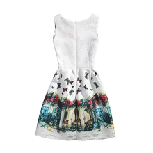 Детское платье с принтом бабочек для девочек летнее стильное платье без рукавов для дня рождения платье для подростков