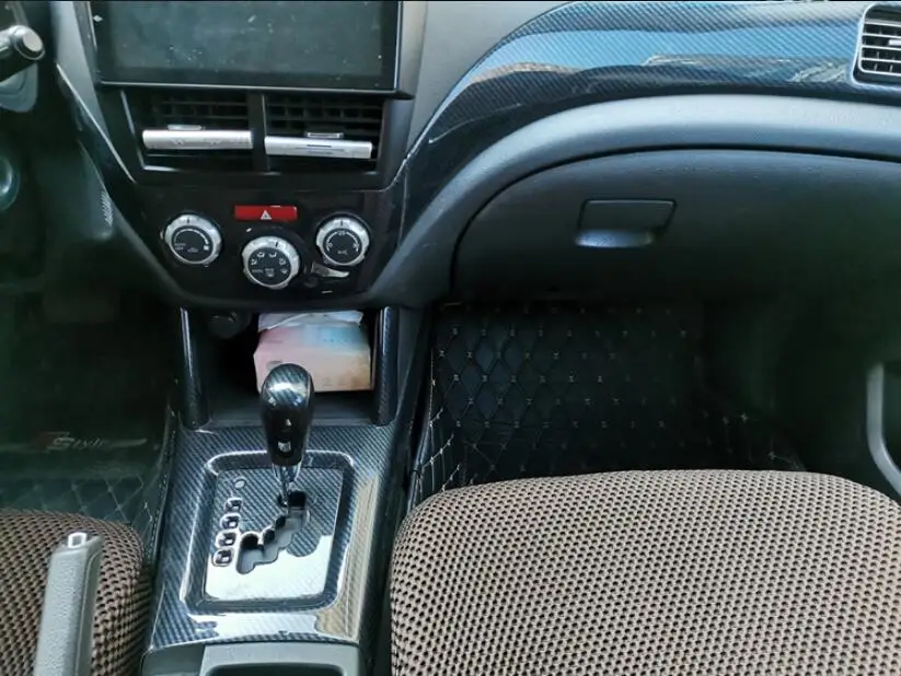 

Модифицированные Блестки для салона автомобиля, декоративная отделка, цвет углеродного волокна для Subaru Forester 2008 2009 2010 2011 L.H.D.