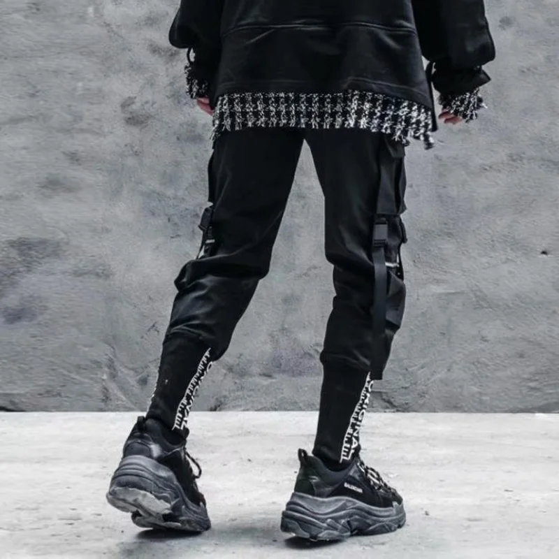 Cargo Pants Men Harajuku Japanese Fashion Jogging Military Techwear Running Streetwear Male Sports Suit Sweatpants Hip Hop Punk cargo jogger pants