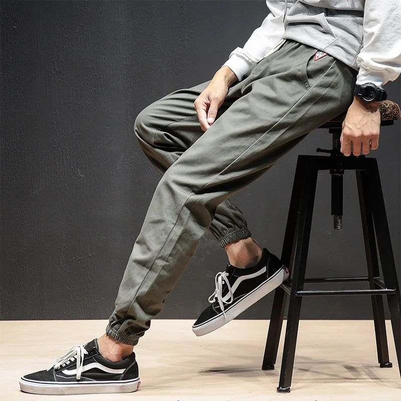 

Japanese-style Large Size Casual Pants 2018 Spring Men Skinny Pants Youth Slim Fit MEN'S Casual Pants Fashion