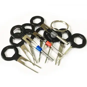 

Terminal Extraction Pick Connector Crimp Pin Back Needle Remove Tool Set 11pcs Auto Car Plug Circuit Board Wire Harness