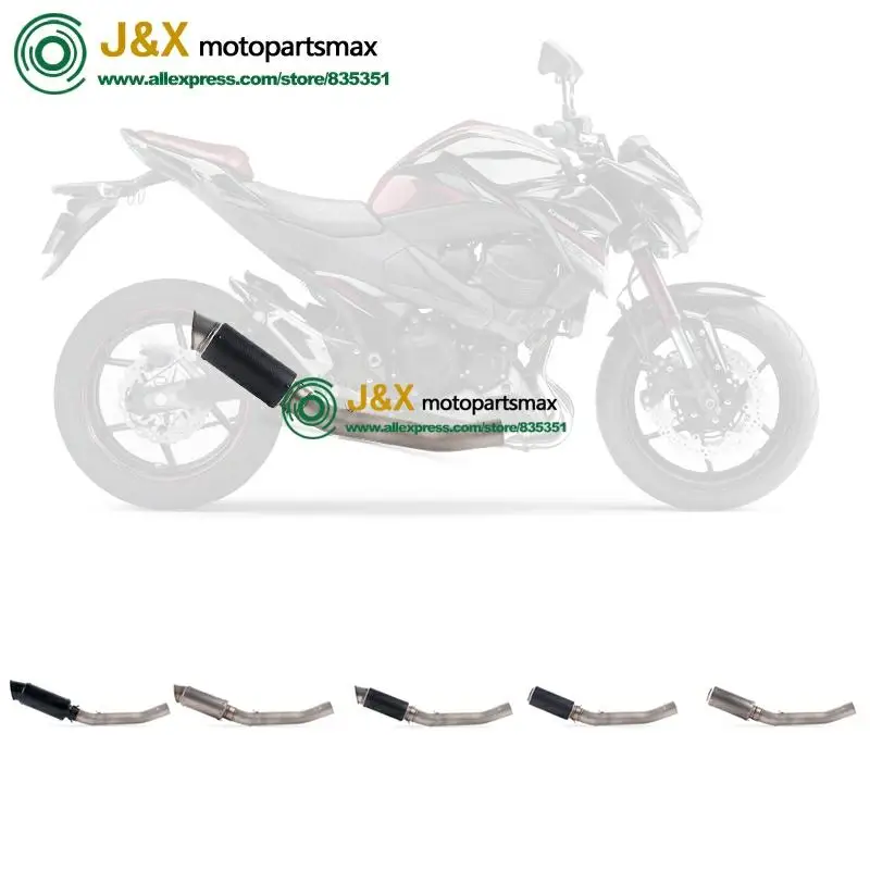 Полная система, слипоны для kawasaki Z750 Z 750, глушитель для мотоцикла, поход, средняя Соединительная средняя труба