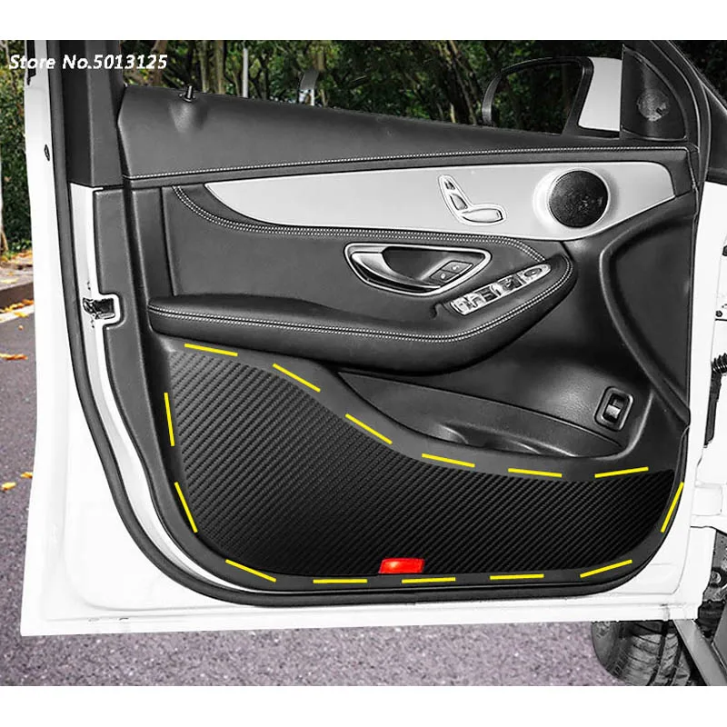 Car Styling Door Protector Pad Plank Anti Kick Mat Cover Sticker For Volkswagen VW Touran 2017 2018 2019 2020 2021 2016 | Автомобили и