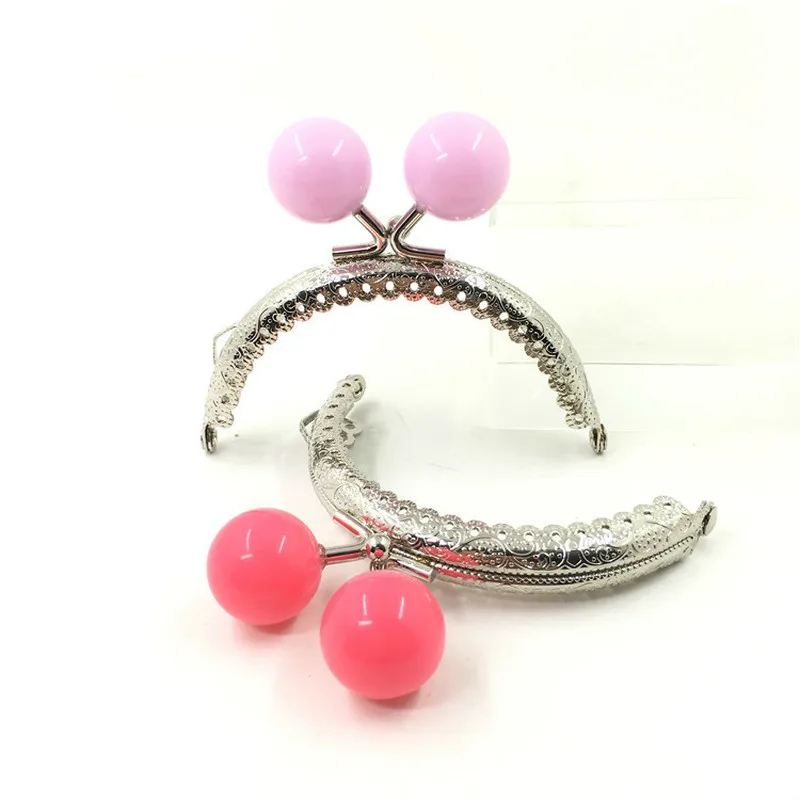 High Quality Metal Frame Arch Clasp Clutch Bag Fashion Mini Purse 20mm Ball Luggage Bag Accessories