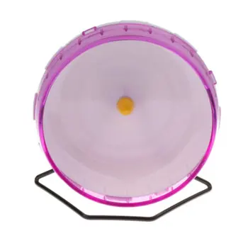 

Pet hamster mouse gerbil running wheel with bracket Exercise fitness lightweight Exercise Toy Silent spinning