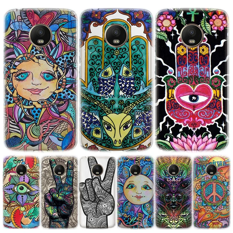 S-01hippie чехол для телефона Motorola MOTO G8 G7 G6 G5 G5S G4 E6 E5 E4 Plus Play Power One Action Мягкий