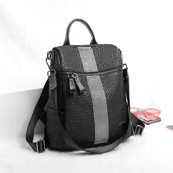

new style diamond double shoulder bag Korean retro elephant pattern women's backpack versatile simple travel bag trend