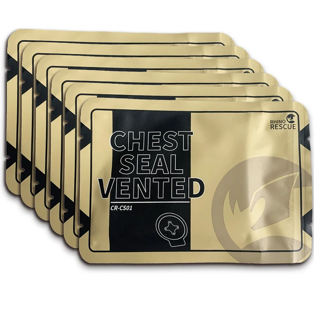 Chest Seal Medical Chest Seal Vented Chest Wound For Open Chest Injury Adhesive Dressing 5pcs