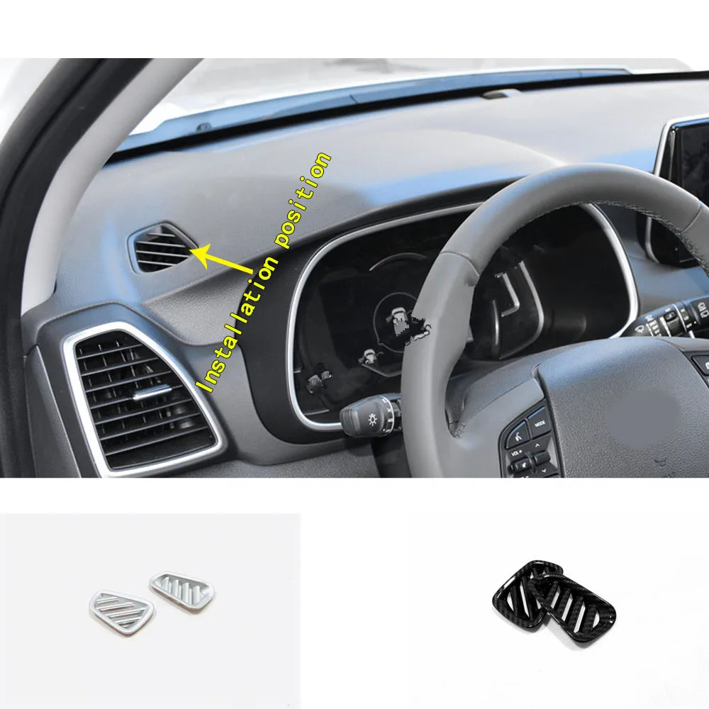 

Car Styling Cover Garnish Detector Trim Front Air Condition Outlet Vent Moulding Instruction 2pcs For Hyundai Tucson 2019 2020