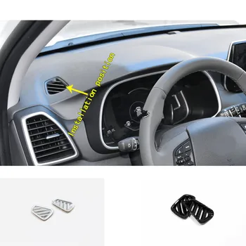 

Car Styling Cover Garnish Detector Trim Front Air Condition Outlet Vent Moulding Instruction 2pcs For Hyundai Tucson 2019 2020