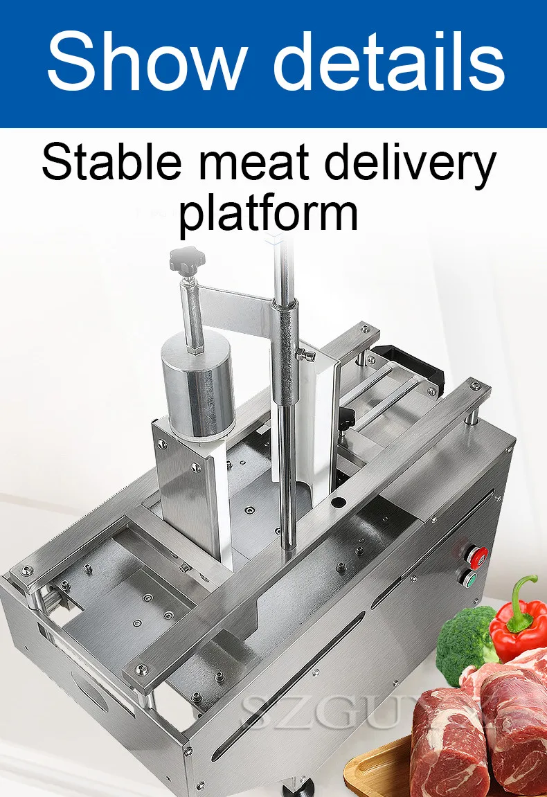 400W mutton roll slicer commercial electric beef meat slicer automatic planing meat machine desktop meat slicer