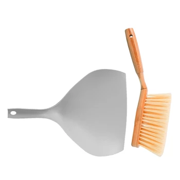 

Bamboo Handle Mini Brooms Shovel Set Household Plastic Cleaning Brush Small Broom Dust Shovel,Cleaning Bed Brush