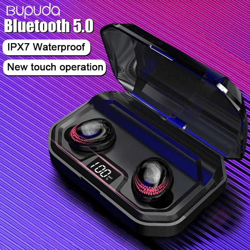 

TWS Bluetooth 5.0 Earphones 8D Stereo Wireless Headphone IPX7 Waterproof Sport Earbuds With 3000 mAh Power Bank Headset Earphone