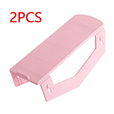 2pc pink Стойка для обуви Съемный органайзер для обуви шкаф стенд стеллаж для хранения обуви компактный шкаф держатель для обуви - Цвет: 2pc pink