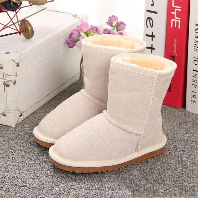 

Australia Girls Boots Kids Baby Toddler Shoes Genuine Leather Children Winter Warm Snow Boots Boys Child Snow Boots Zapatos
