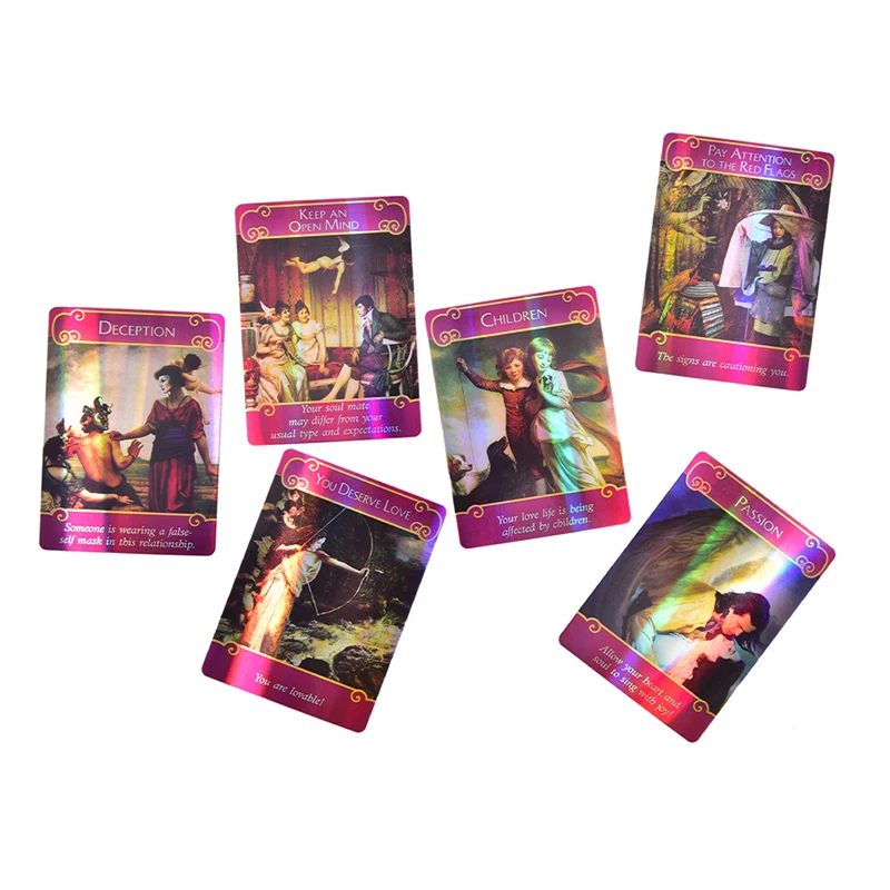 Holographic Romance Angels Oracle Tarot Cards English Board Game Playing Card | Спорт и развлечения