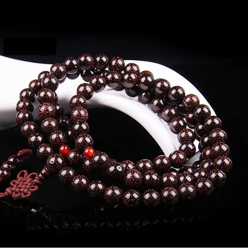 Nepal Moon Stars Bodhi Son Chinese Knot 108 Buddhism Bead Bracelet
