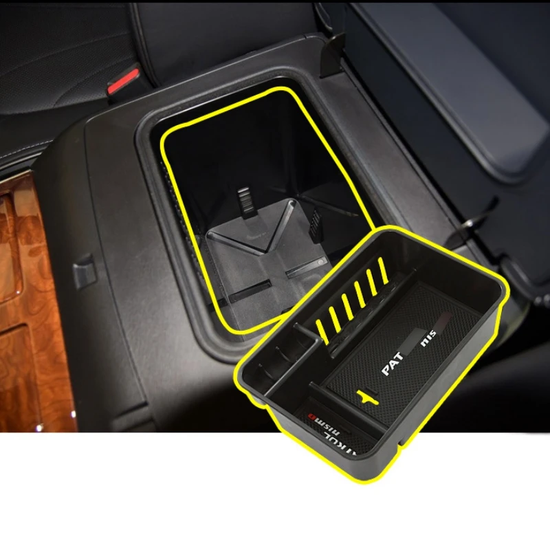 Pcmos центральный подлокотник-ящик для хранения перчаток для Nissan Patrol Y62 2010- аксессуары для интерьера укладка уборки Новинка