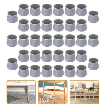 

36PCs Furniture Chair Leg Silicone Cap Pad Protection Table Feet Cover Floor Protector Non-slip Table Chair Mat Caps Foot