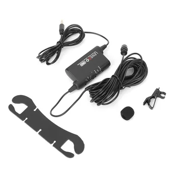 

karaoke microphone LENSGO LYM-DM2 SLR Phone Recording Live Wired Microphone Interview External Collar Clip MIC studio