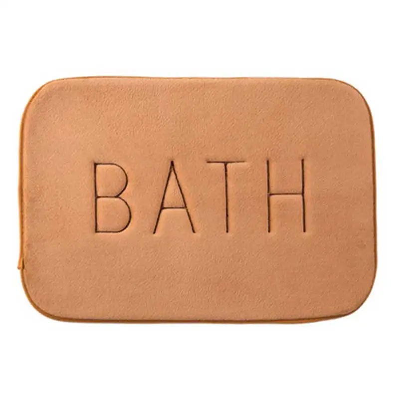 A3 Water Absorption Bath Mat Bathroom Rug Coral Fleece Bathroom Doormat Kitchen Door Floor Mat Carpet - Цвет: A3