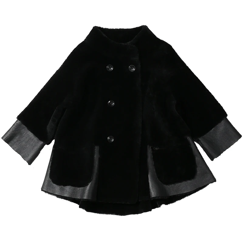 The new 2020 winter coat coats on both sides and a full-size wool all-in-one women's with long sleeves European Amer | Женская
