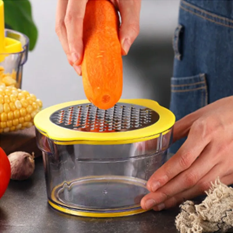 Бытовая многофункциональная кукурузная молотилка для кухни из нержавеющей стали скребок Терка Кухонный пресс для приготовления пюре гаджет Чеснок Пресс Овощечистка
