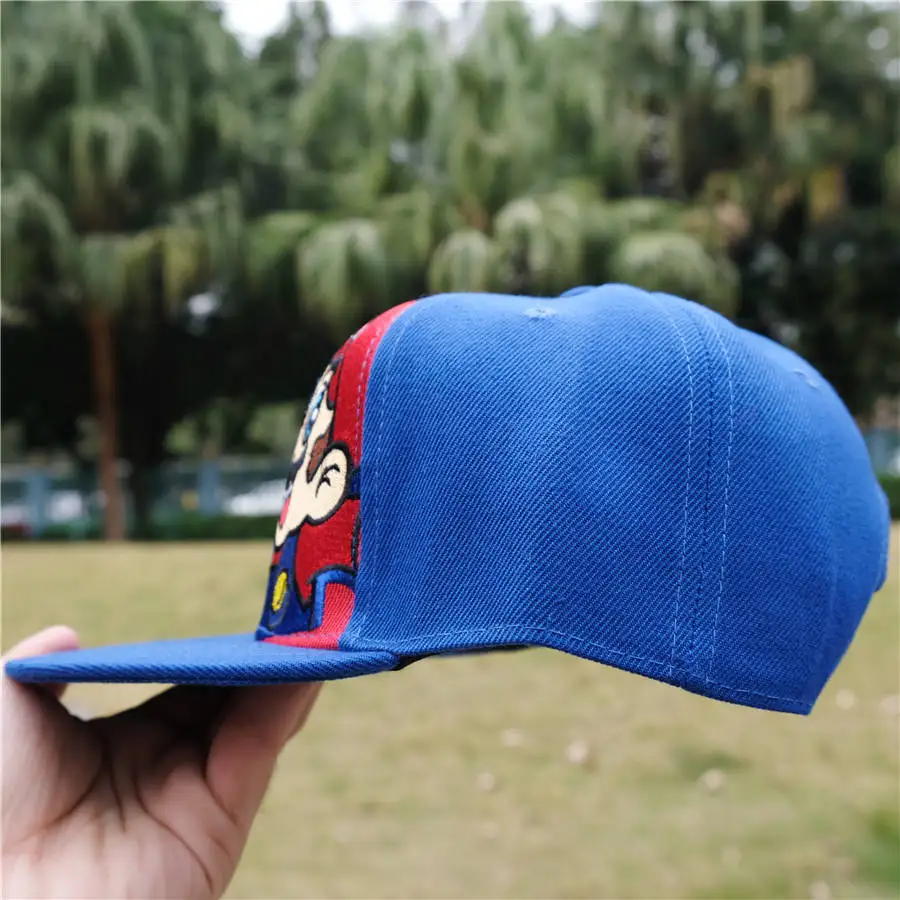 Супер Марио Логотип Косплей шляпа мода мужчины/женщины вышивка Snapback кепки s хип-хоп регулируемая бейсболка