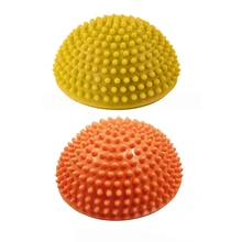 2 шт. Йога половина мяч физический фитнес прибор мяч для тренировки баланса Точка Массаж шаговые камни баланс стручки тренажерный зал Йога Пилатес