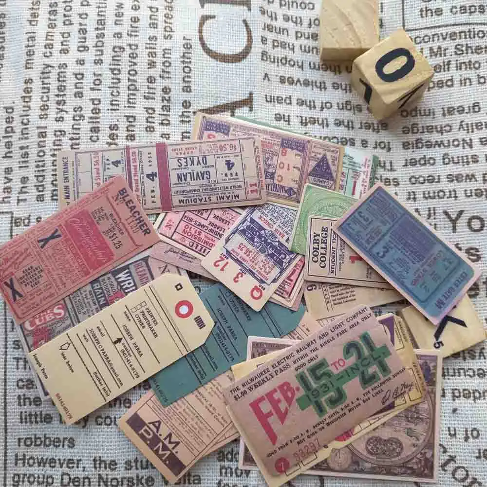 44 шт./лот Tim Holtz стиль винтаж ретро билетов старая бумага Билла Европа карта декоративная наклейка, сделай сам, скрапбукинг планировщик дневник альбом