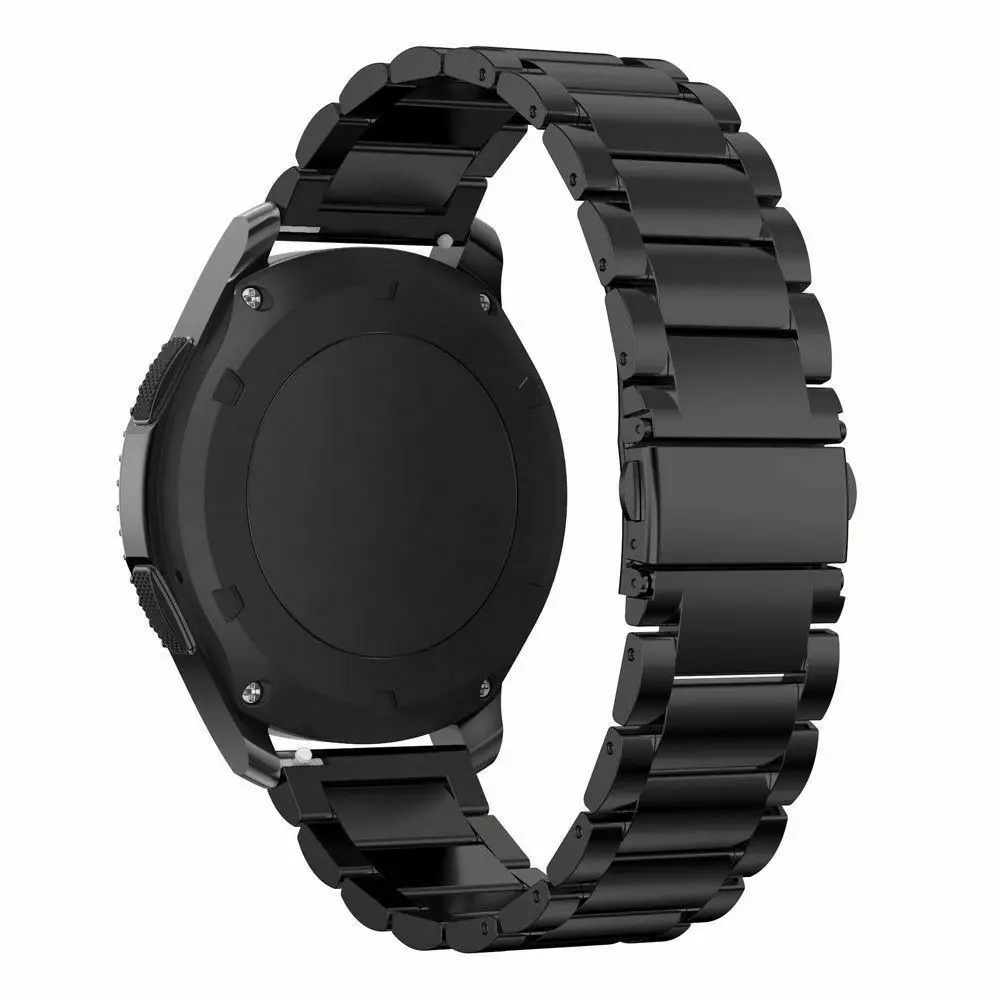 Black Ремешок для часов из нержавеющей стали для huawei Watch GT/2 Pro 22 мм Универсальный сменный Браслет ремешок для samsung gear S3 Frontier - Цвет: Black