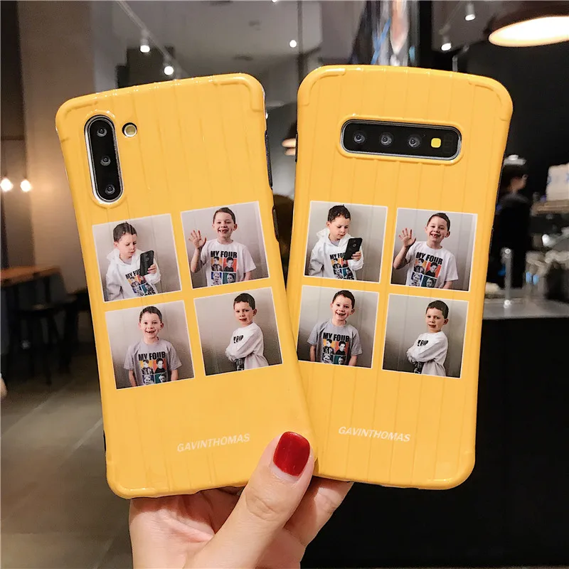 

DCHZIUAN For Samsung Galaxy Note 10 Plus S10 S8 S9 Plus Note 8 9 Case Shockproof Cute Boy Phone Case Trunk Back Cover Coque
