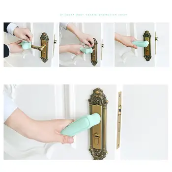 

Silicone Protector Child Door Handle Gloves Door Handle Anti-collision Covers Baby Safety Cover Home Decor Silicona Door Handle