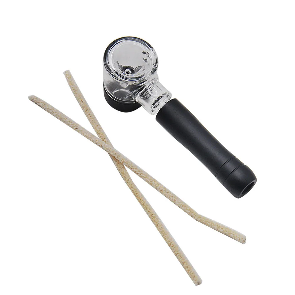 Трубка для курения авиационная алюминиевая трубка стеклянная чаша