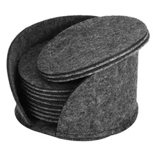10 шт войлочные чашки для напитков, чашки для чая, подставки, круглая изоляционная подставка, украшение с коробкой для хранения, аксессуары для бутылок