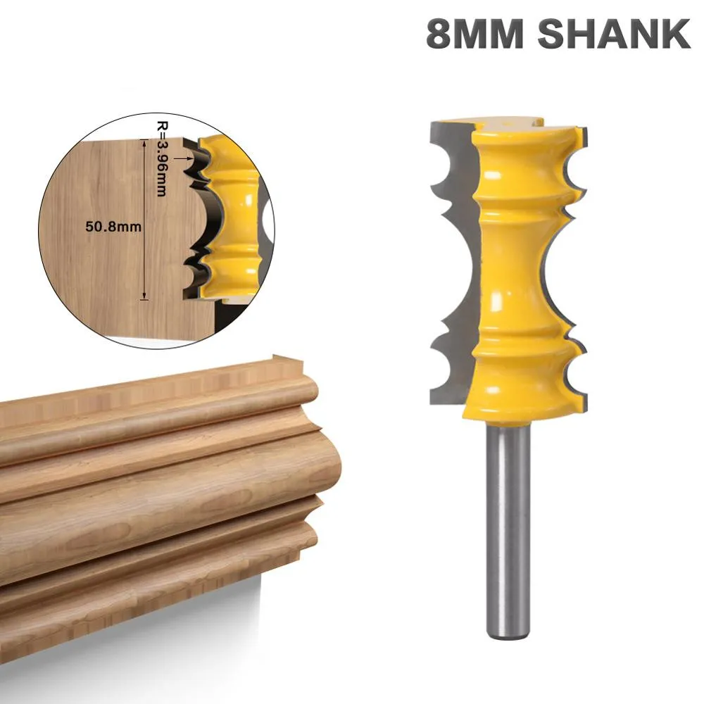 Table Chairs Casing Molding Router Bit 8mm Shank Woodworking Cutter Tool