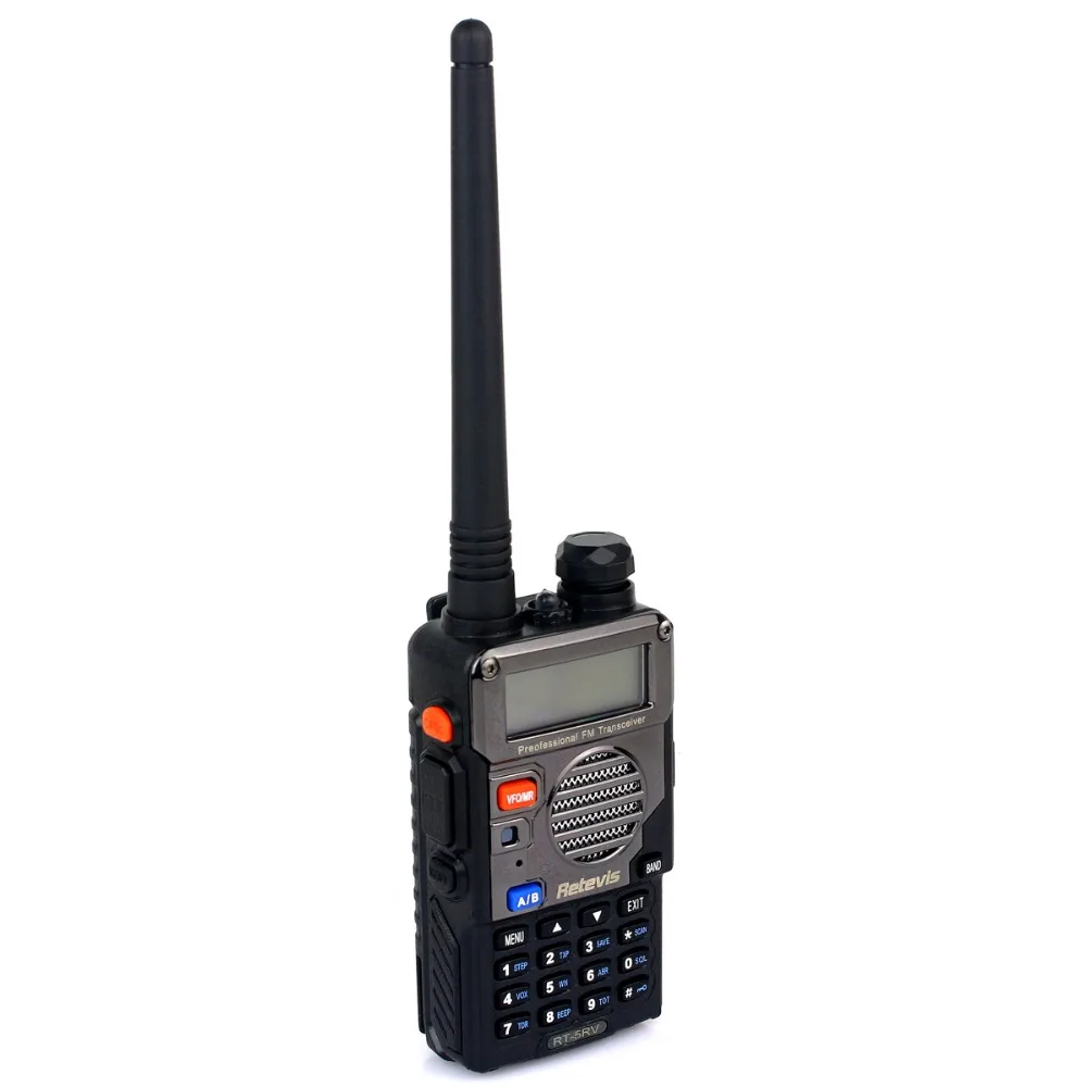 Retevis RT-5RV иди и болтай Walkie Talkie VHF Любительская рация двойного диапазона 5W VOX ручной 2 Way Радио приемопередатчик cb радио Comunicador для переносного приемо-передатчика